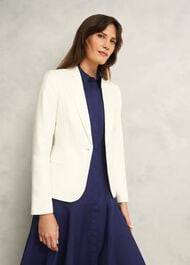 Lilah Cotton Dress, Rich Navy Blue, hi-res
