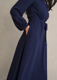 Petite Lettie Dress, Midnight Navy, hi-res