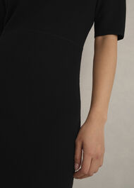 Bridget Knitted Dress, Black, hi-res