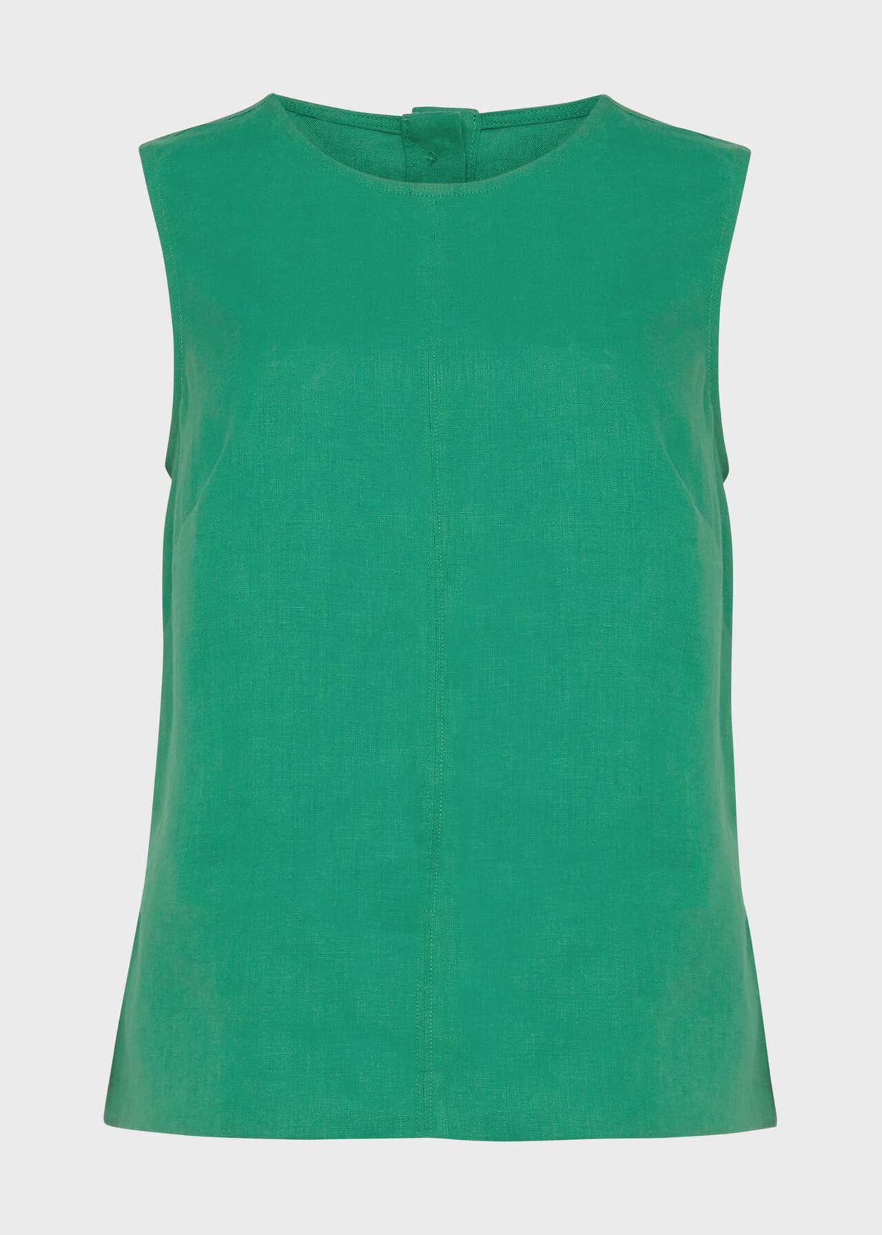 Halle Linen Top , Amazon Green, hi-res