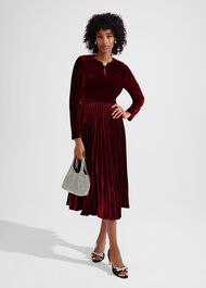 Petite Rosalie Dress, Deep Red, hi-res