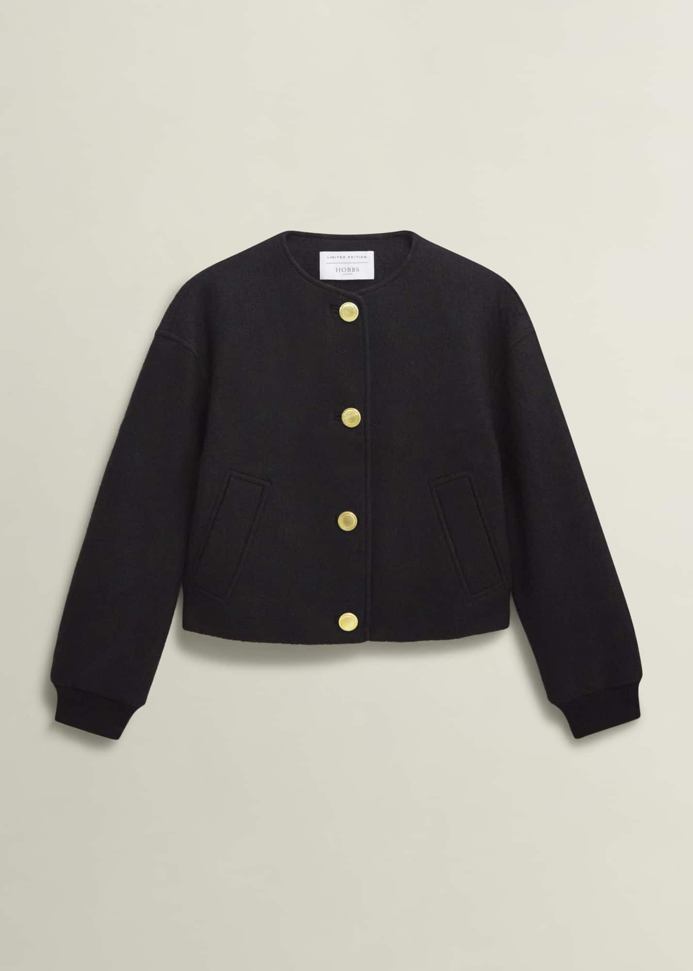 Short Bomber jacket Black - Fluff