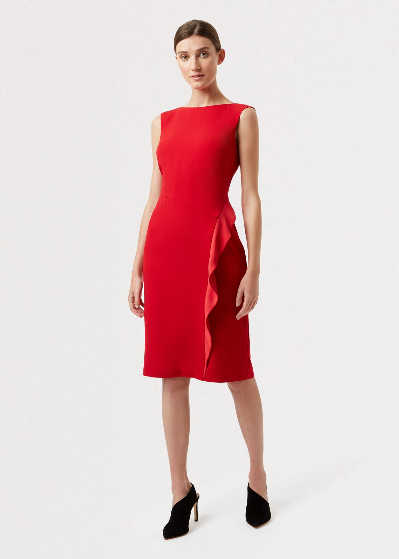 Elida Shift Dress, Red, hi-res