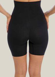 Moderate Control High Waist Long Leg Shaper , Black, hi-res