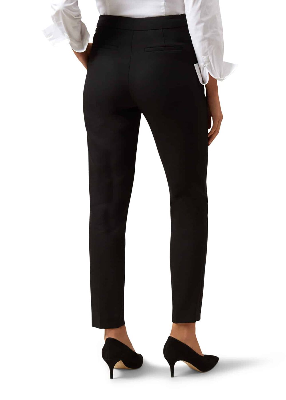 Gael Wool Blend trousers, Black, hi-res