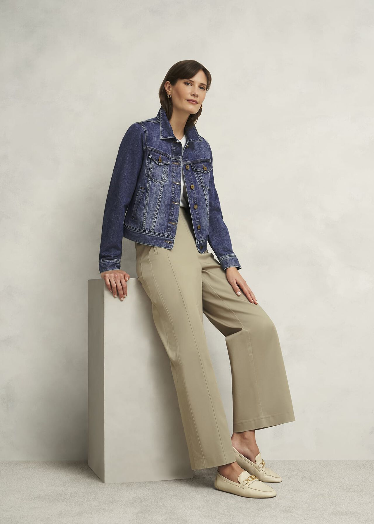 Kimmi Crop Trousers, Neutral, hi-res