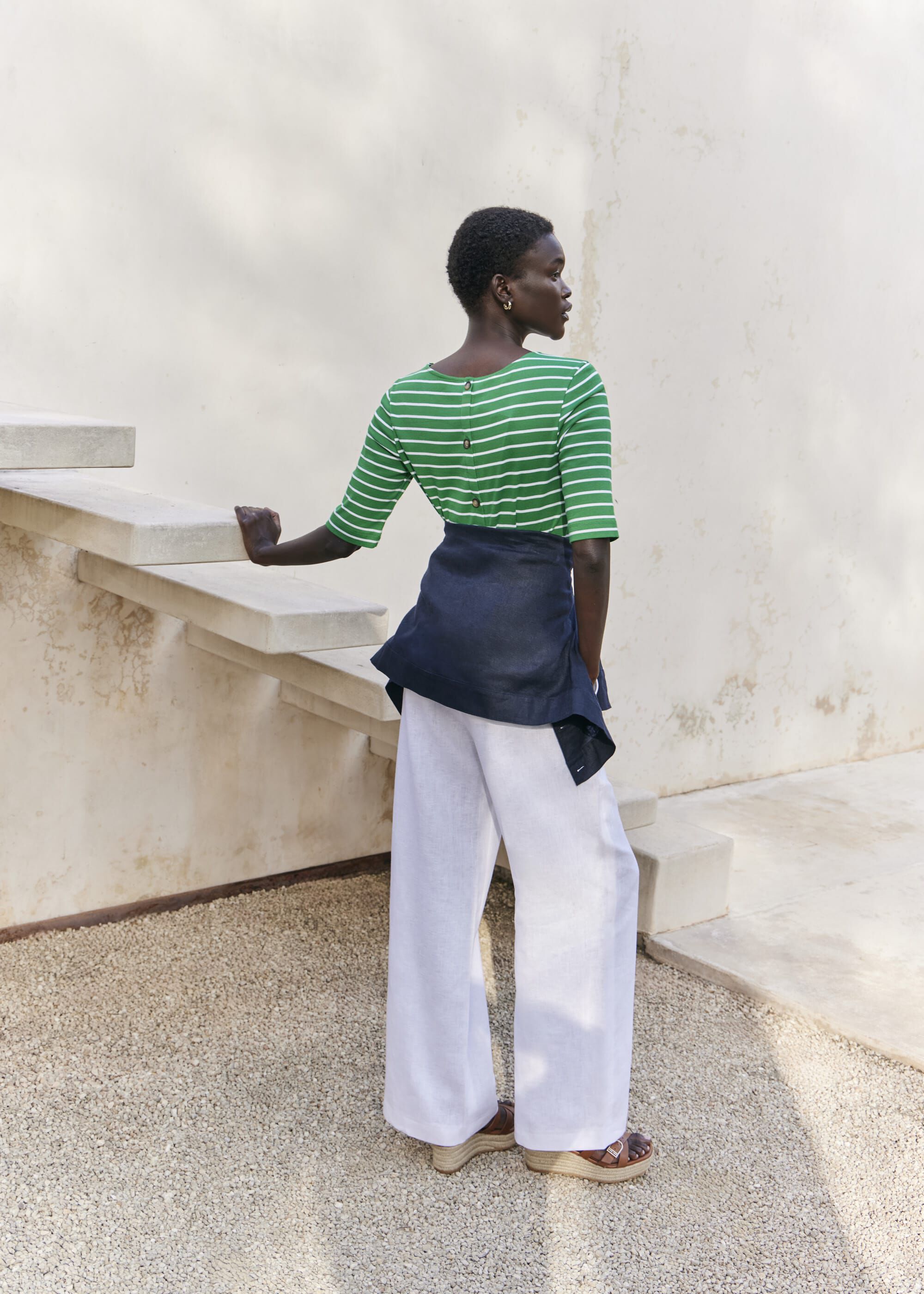 Katie Cotton Button Back Top | Hobbs US |