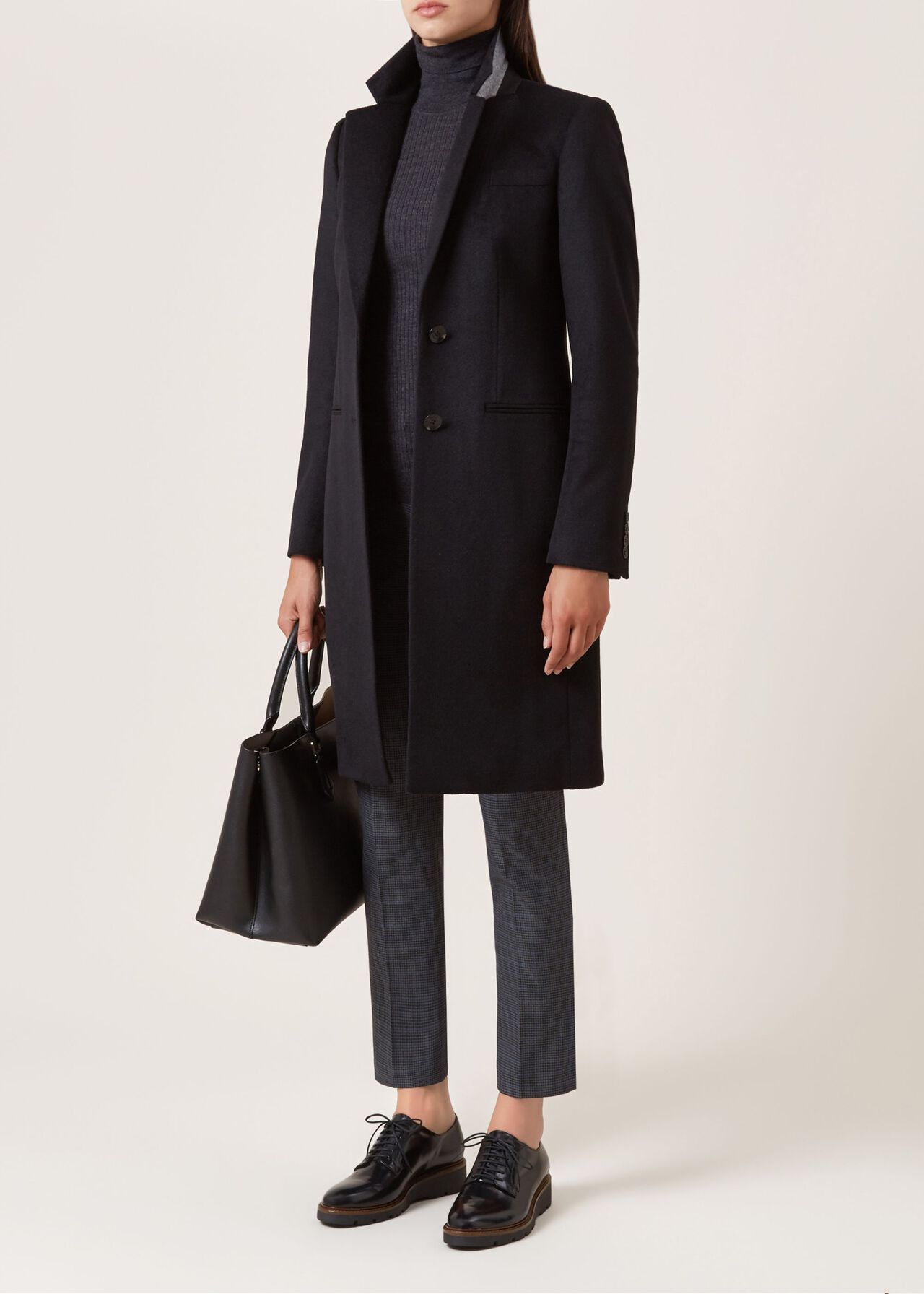 Tilda Wool Coat, Black, hi-res