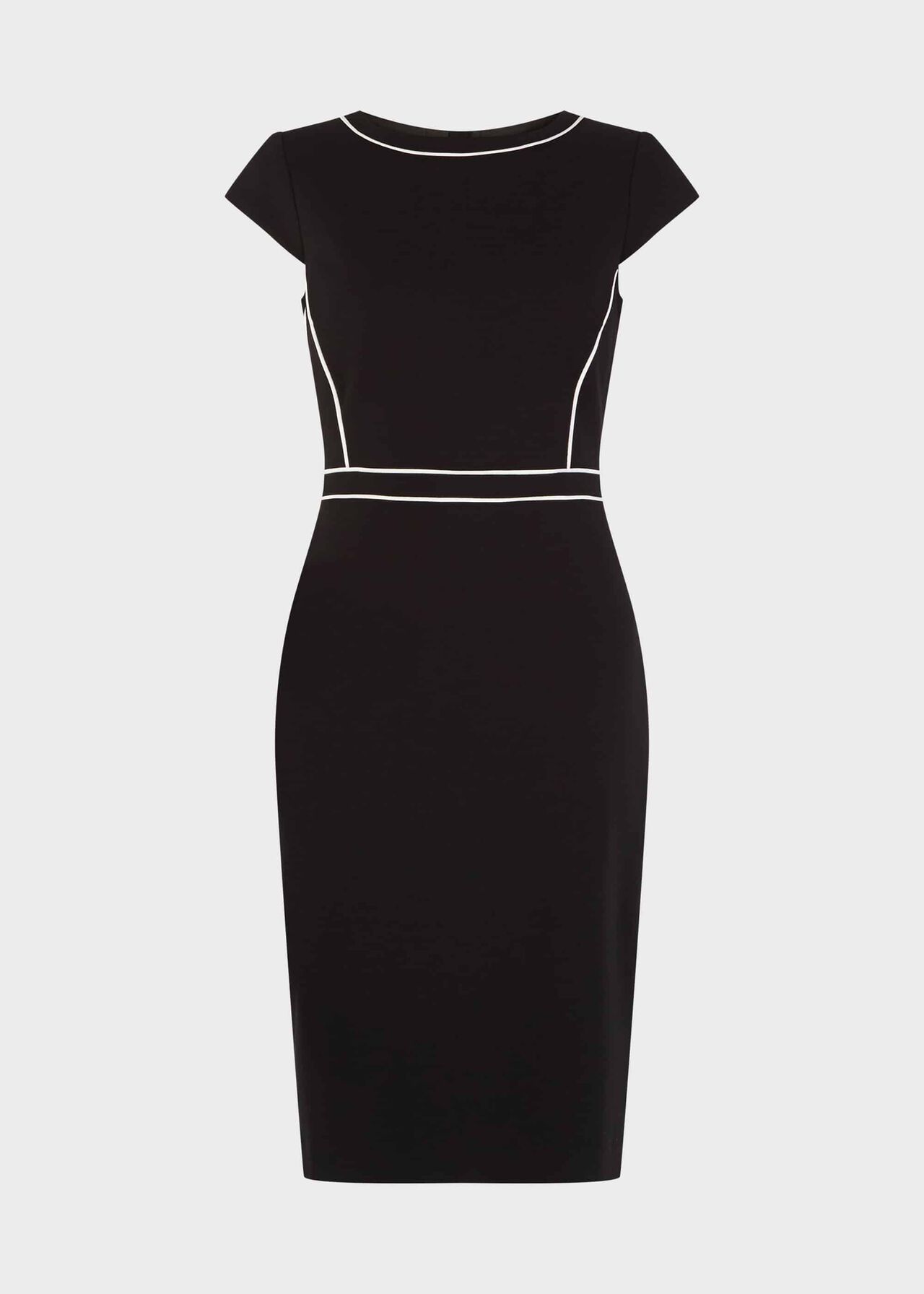 Petite Cordelia Dress Black Ivory