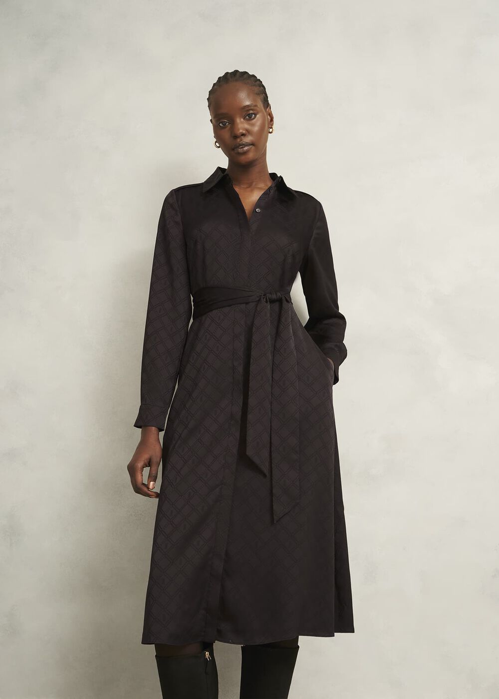 Allegra Dress, Deep Brown, hi-res