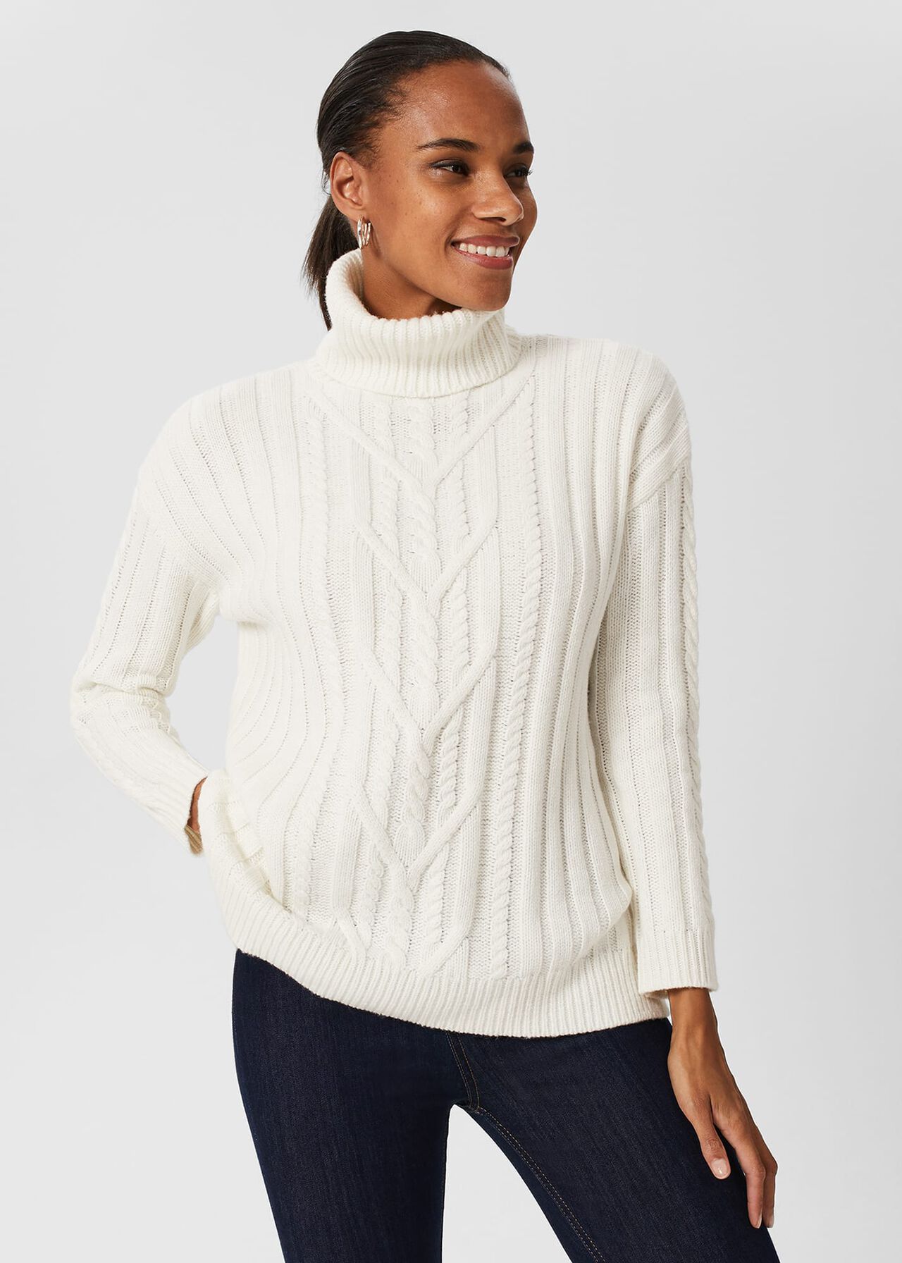 Lana Sweater, Ivory, hi-res