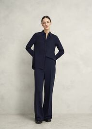 Hadley Pinstripe Trousers, Midnight Ivory, hi-res