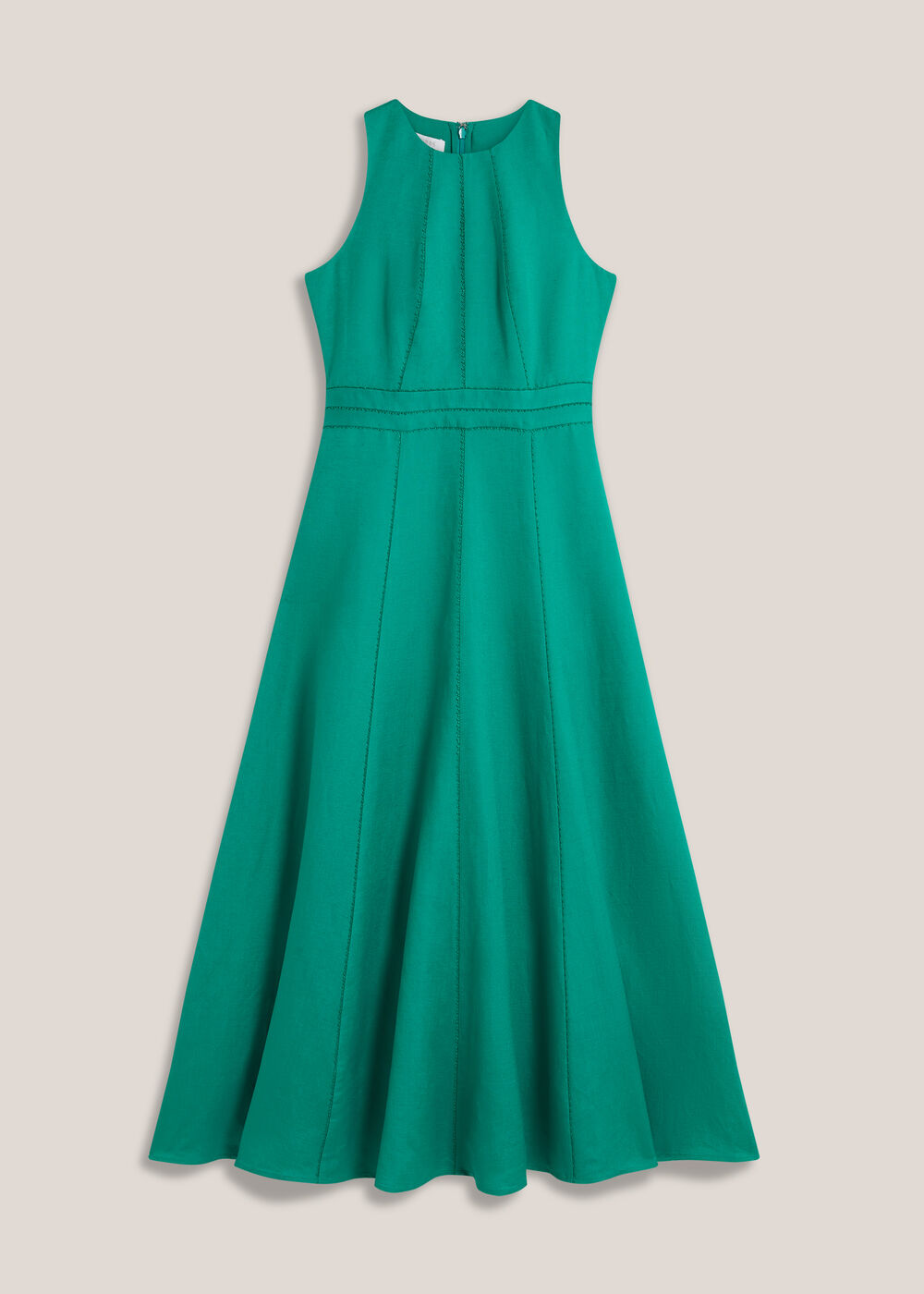 Harewood Linen Blend Maxi Dress | Hobbs US |