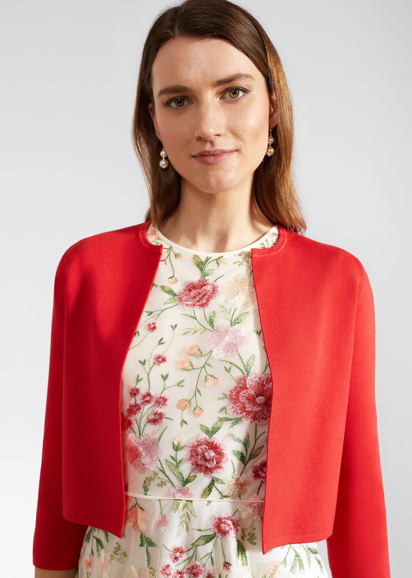 Cherry red cardigan hotsell