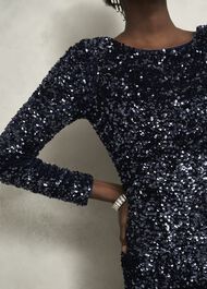 Sawyer Sequin Dress, Midnight Navy, hi-res