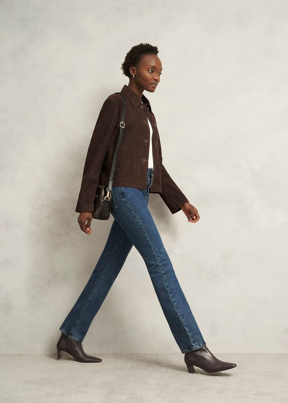 Isla Ankle Boots, Chocolate Brown, hi-res