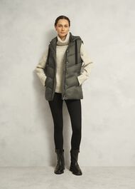 Sharni Sleeveless Puffer, Olive, hi-res