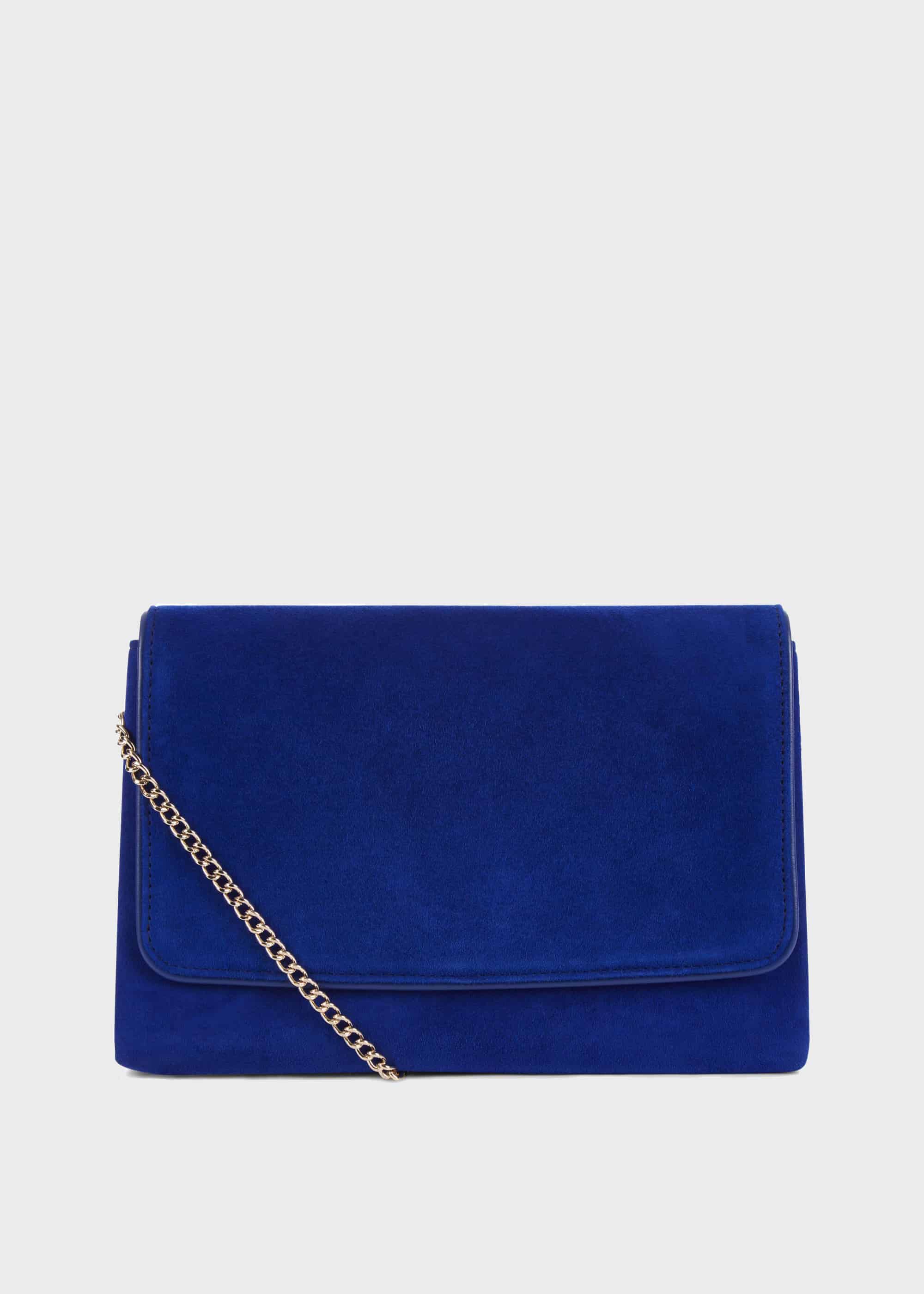cobalt blue clutch bag next