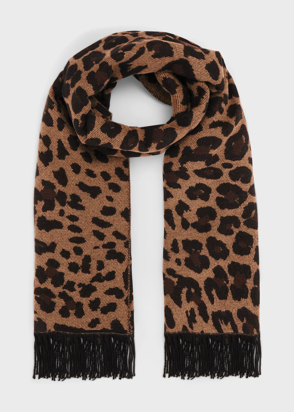 Zaria Leopard Scarf, Animal, hi-res
