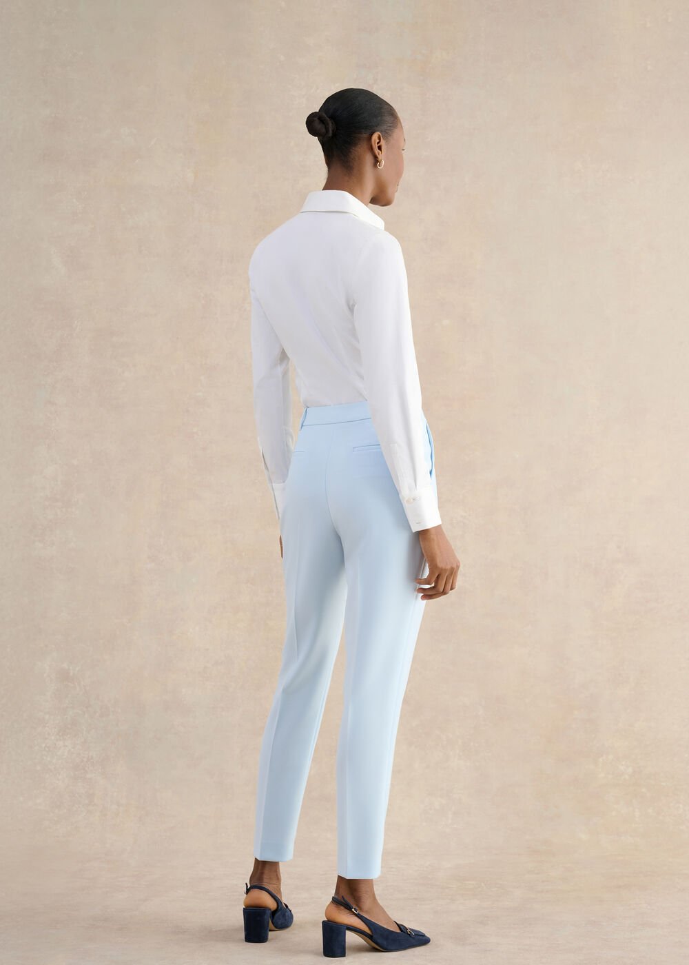 Keighley Tapered Suit Trousers, Pale Blue, hi-res
