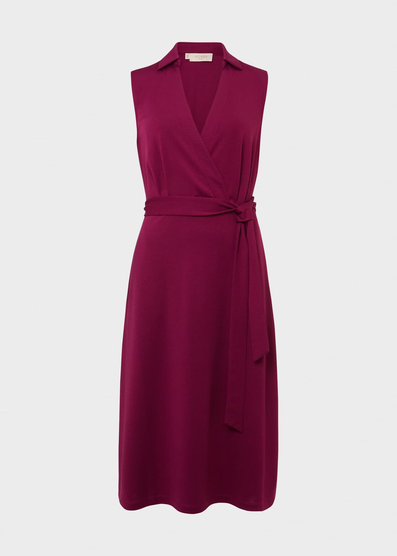 Clara Jersey Dress, Bright Plum, hi-res