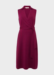 Clara Jersey Dress, Bright Plum, hi-res