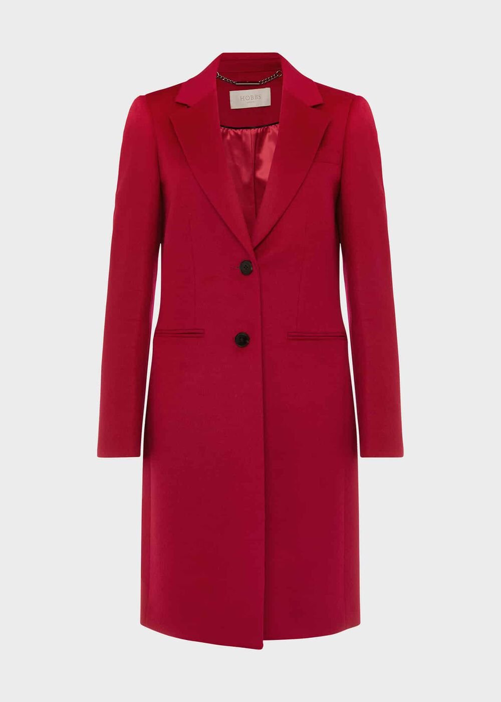 Tilda Wool Coat, Fuchsia Pink, hi-res