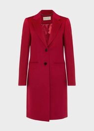 Tilda Wool Coat, Fuchsia Pink, hi-res