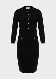 Noa Knitted Dress, Black, hi-res