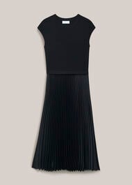 Piper Knitted Dress, Black, hi-res