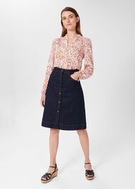 Delany Blouse, Pink Multi, hi-res