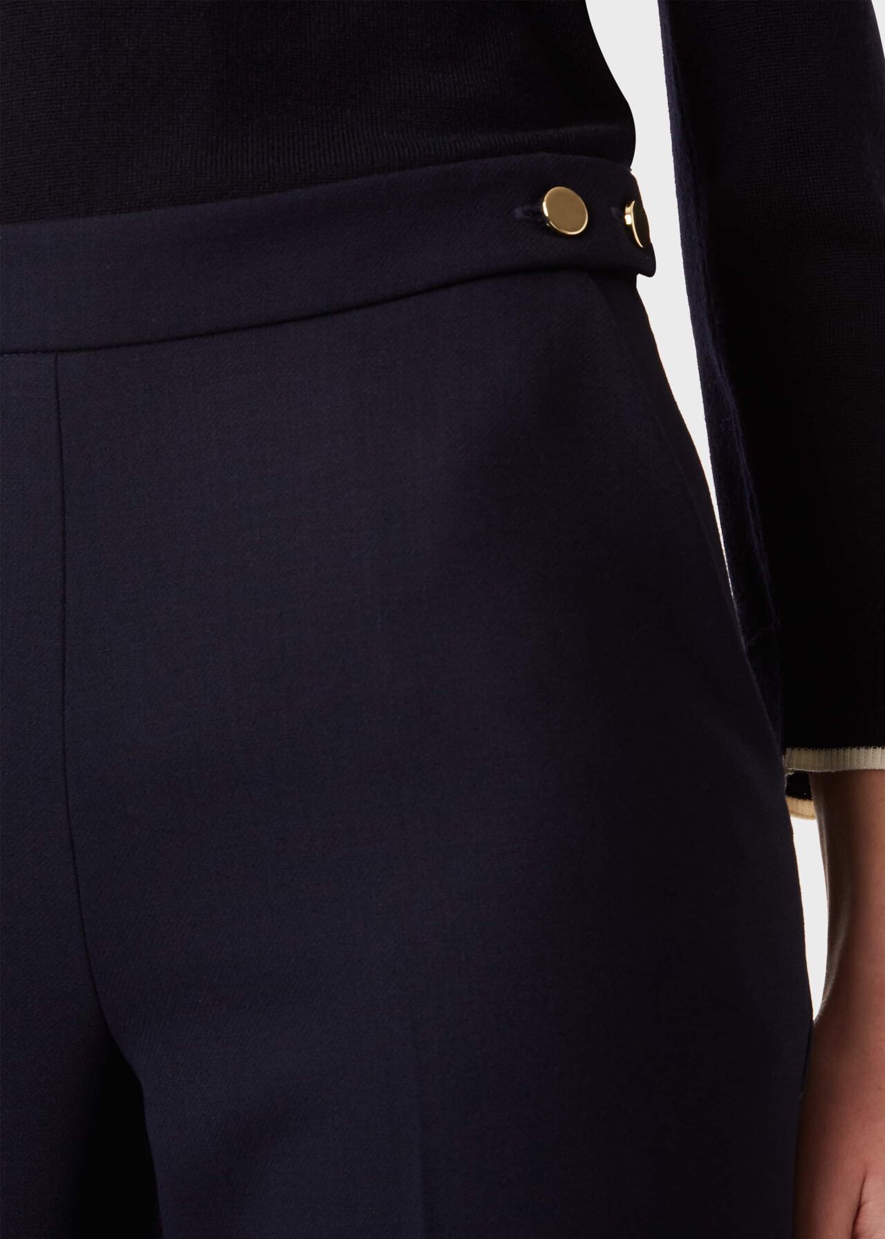 Kendall Trouser With Stretch, Navy, hi-res