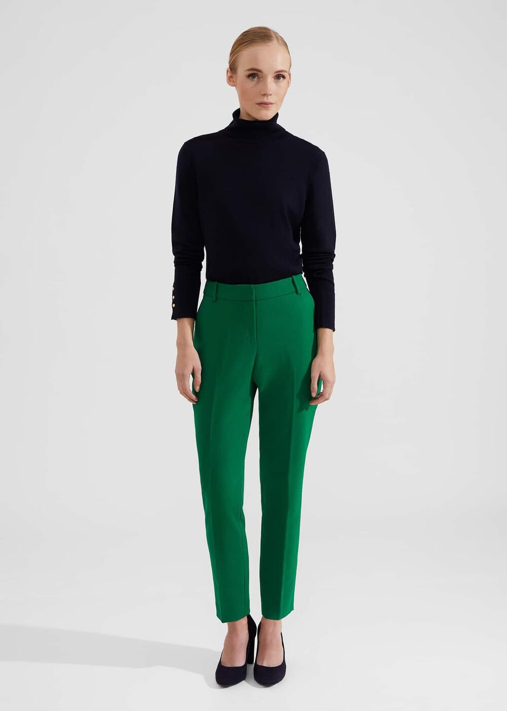 Petite Suki Trousers, Malachite Green, hi-res