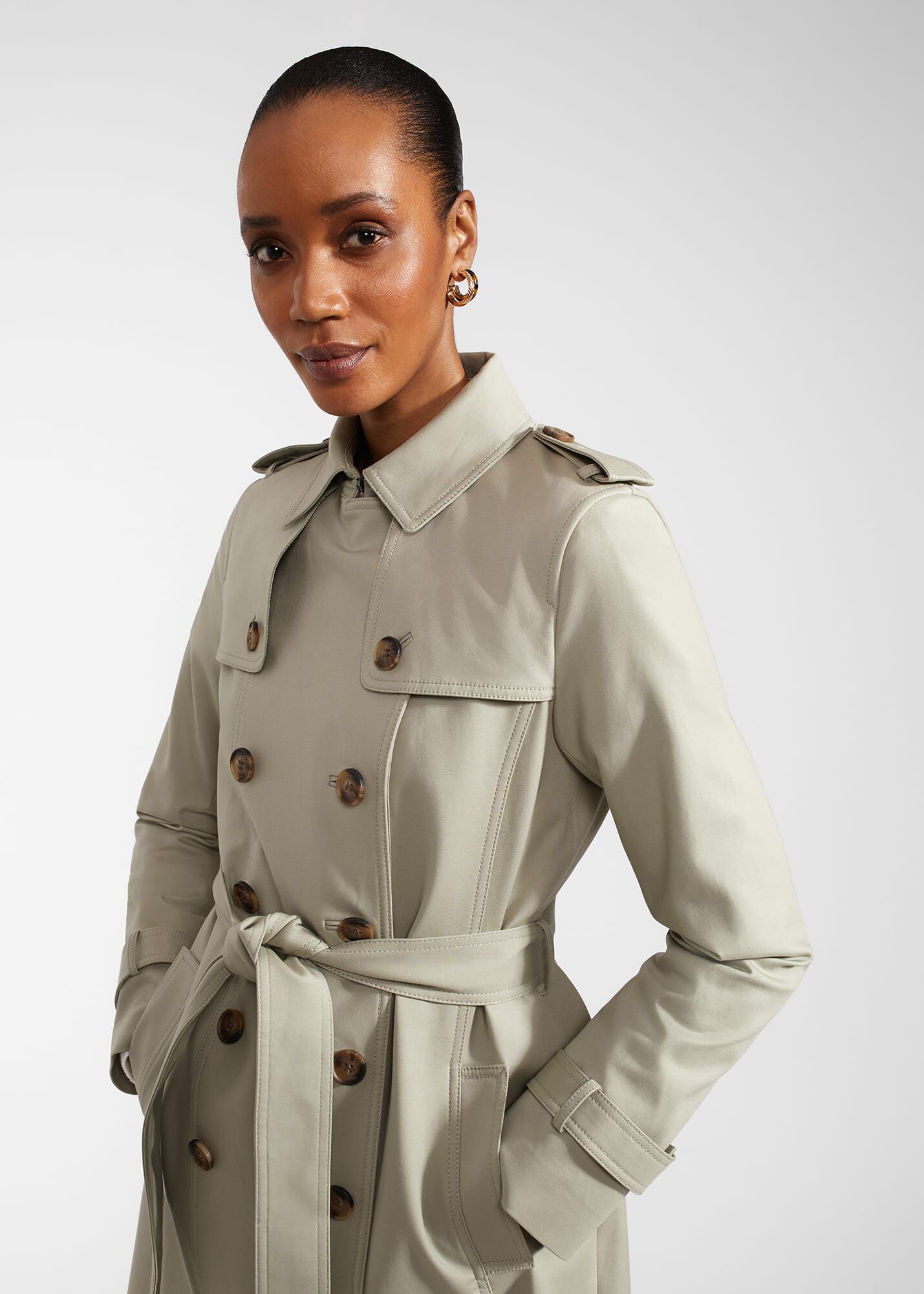 Hobbs petite discount trench coat