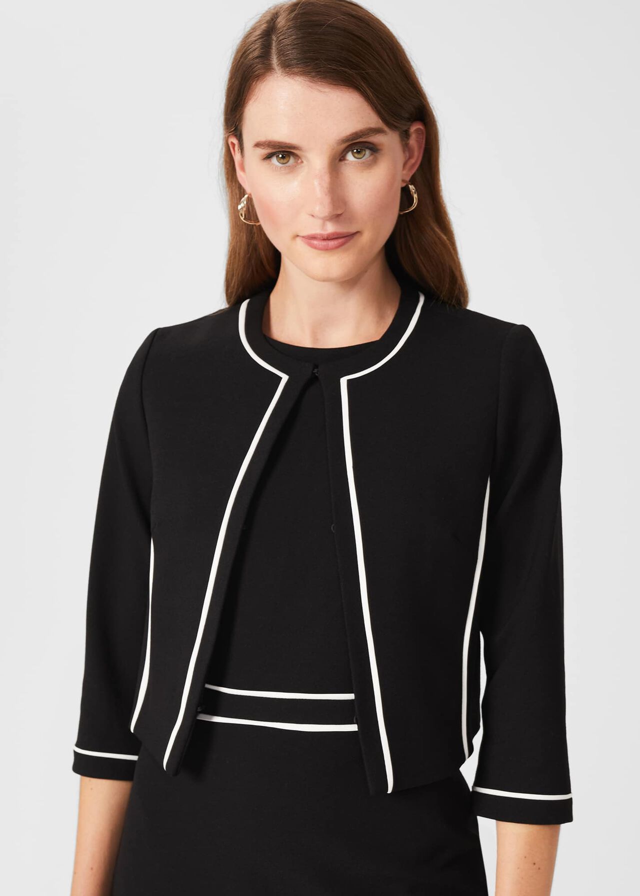 Cordelia Jacket, Black Ivory, hi-res