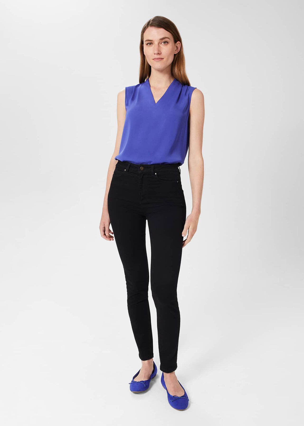 Nina Blouse, Cobalt Blue, hi-res