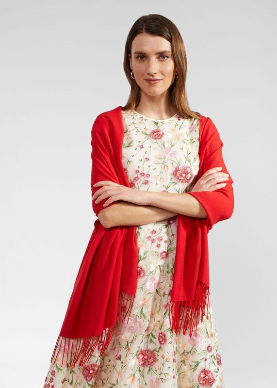 Matilda Scarf, Deep Cherry Red Matilda Scarf