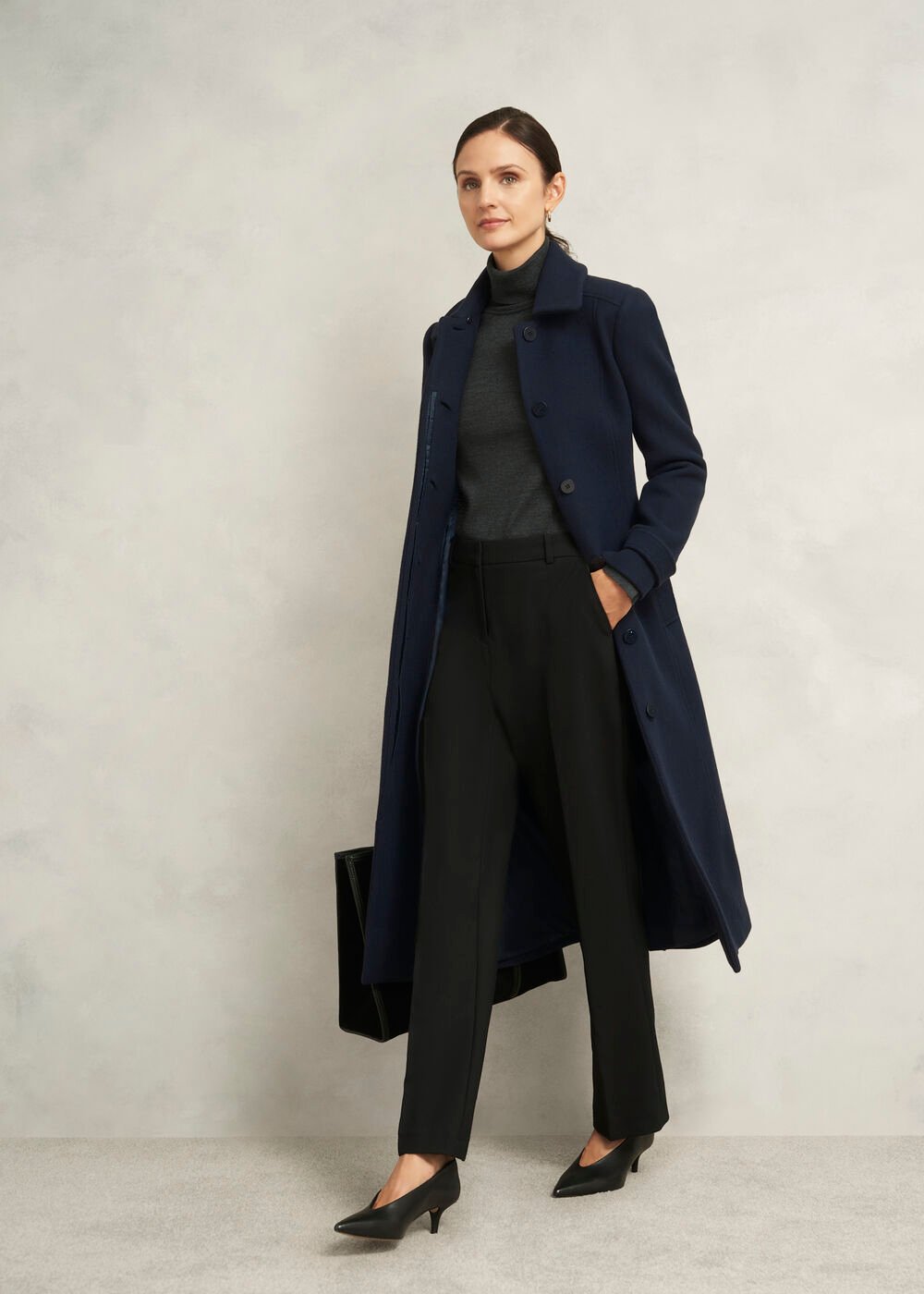 Petite Celeste Coat, Navy, hi-res
