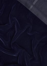 Zariah Velvet Dress, Midnight Navy, hi-res