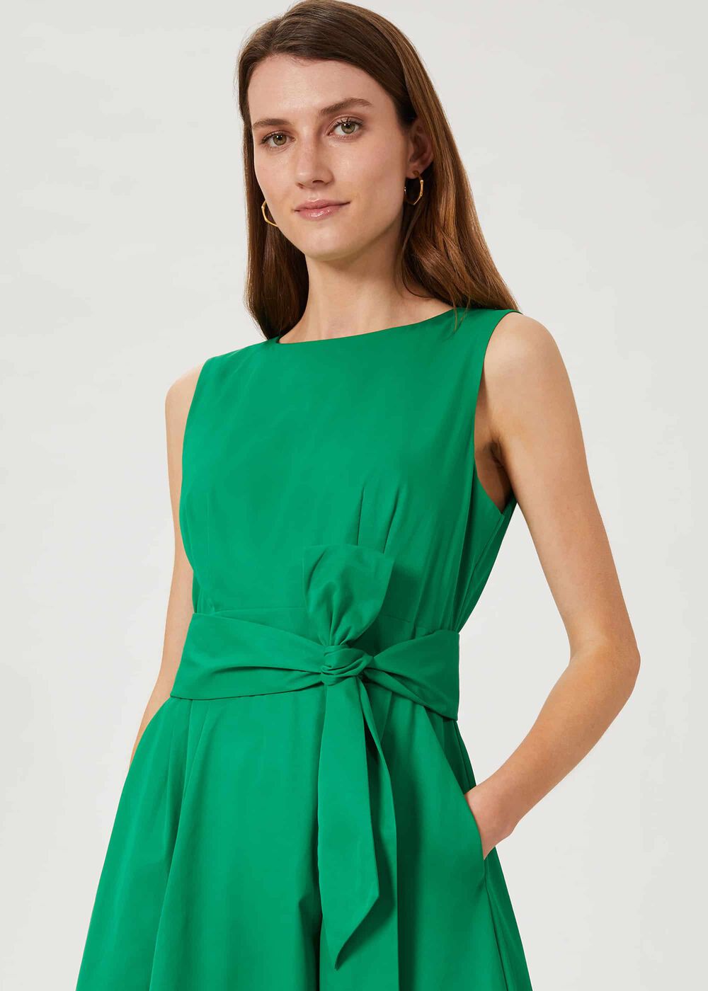 Tara Dress, Field Green, hi-res