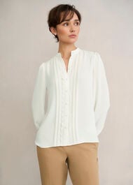 Dominica Blouse, True Ivory, hi-res