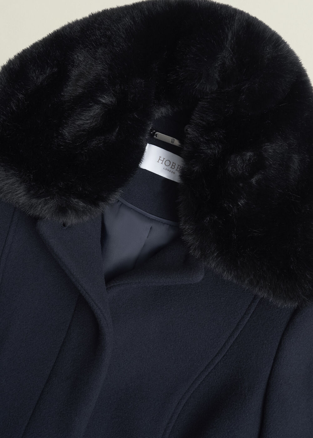 Petite Celeste Wool Blend Coat, Navy, hi-res