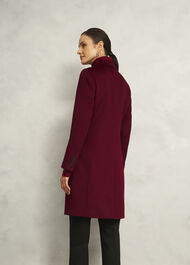 Petite Cavendish Wool Coat, Beryl Red, hi-res