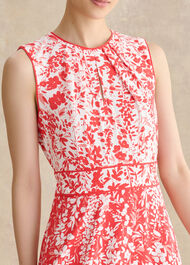Petite Maddie Dress, Red Ivory, hi-res