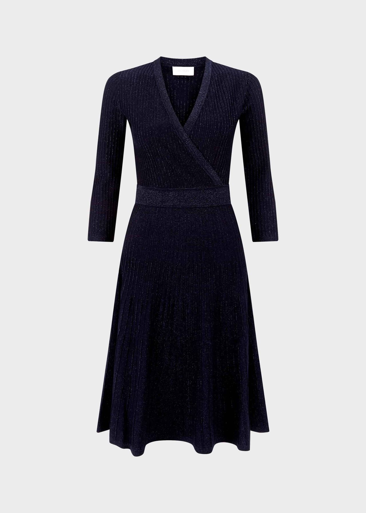 Ellie Knitted Dress, Navy, hi-res