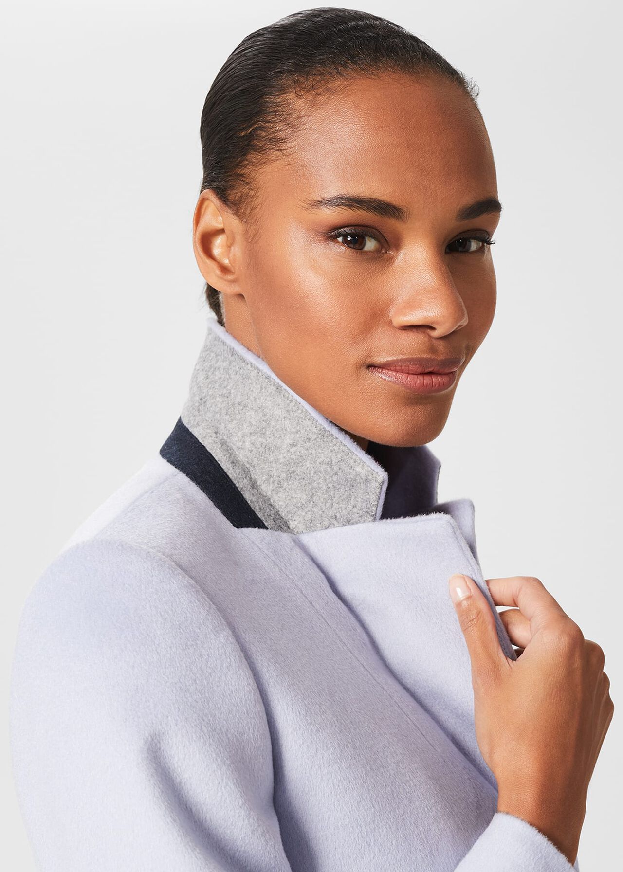 Tilda Wool Coat, Pale Blue, hi-res