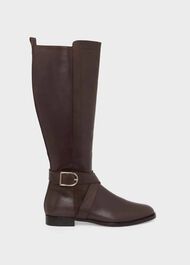 Lisette Knee Boots, Dark Brown, hi-res