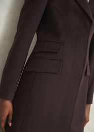 Maeva Wool Coat, Alder Brown, hi-res