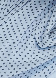 Della Jaquard Spot Dress, Powder Blue Nvy, hi-res