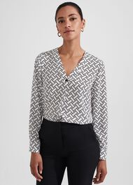 Nelle Top, Ivory Black, hi-res